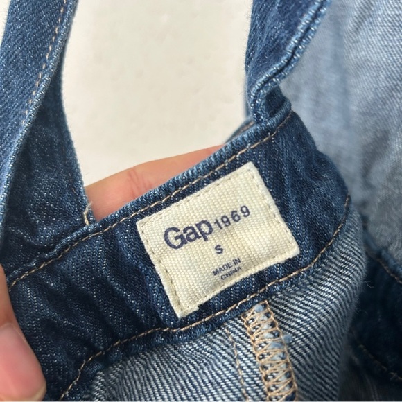 GAP Dark Blue Denim Jumpsuit Overalls Casual Classic Small - Picture 4 of 8